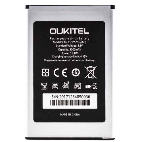 Батарея Oukitel C8 / S-tell M655 [Original PRC]