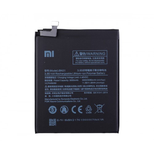 Батарея для Xiaomi BN31 (Mi A1, Mi 5X, Redmi Note 5A, Redmi Note 5A Pro) [Original PRC]