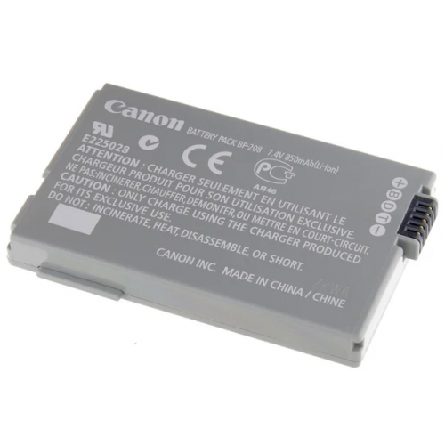 Акумулятор Canon BP-208 (Canon DC10, DC100, DC20, DC201, DC19, DC21, DC210, DC22, DC220, DC230, DC40, DC50, DC51, DC95, Elura100, Canon FVM300, Canon iVIS MVX430, MVX450, MVX460, Optura S1)