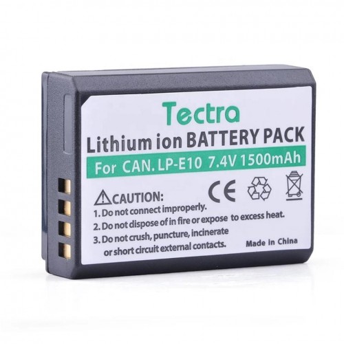 Акумулятор для Canon LP-E10 Tectra 1500 mAh (EOS 1200D 1300D 1500D 3000D 4000D)