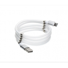 USB КАБЕЛЬ МАГНІТНИЙ SUPERCALLA TYPE-C 2.1A 1M БІЛИЙ