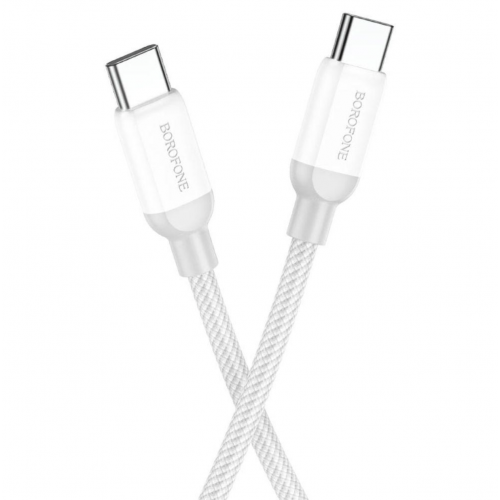 Кабель USB Borofone BX68 100W (20V5A) Type-C to Type-C 2M (Сталевий)