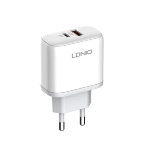 Мережевий Зарядний Пристрій LDNIO A2526C PD/QC 45W (Білий)