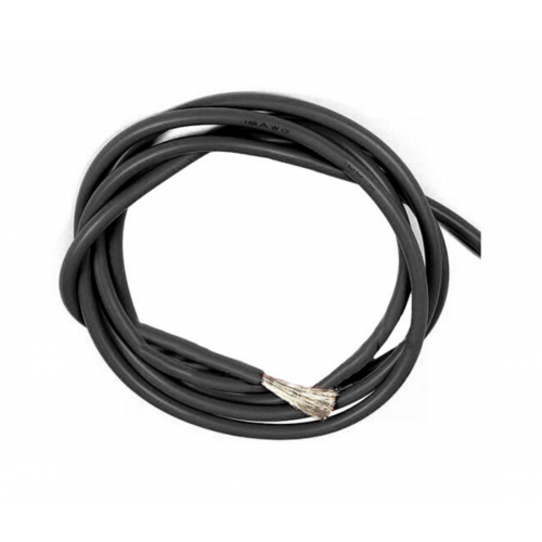 Провід силіконовий 12AWG, чорний 1м (680х0,08 мм)