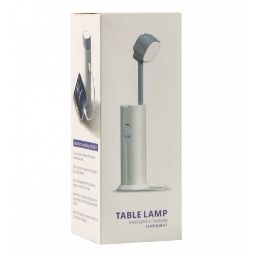 Лампа + Power Bank 4 в 1 D16 + 5000mAh (Білий)