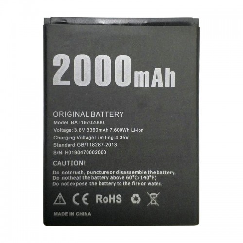 Батарея Doogee для X50 BAT18702 (Original PRC)
