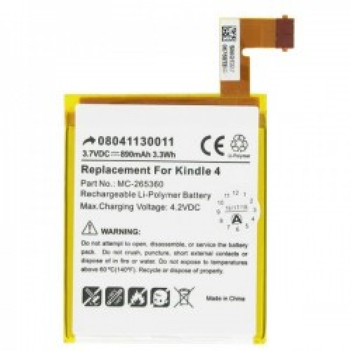 Батарея Amazon Kindle 4, 4G, 5, 6 (D01100) 890mAh (MC-265360) P/N:515-1058-01 (Original) Батарея Amazon Kindle 4, 4G, 5, 6 (D01100) 890mAh (MC-265360) P/N:515-1058-01 (Original)